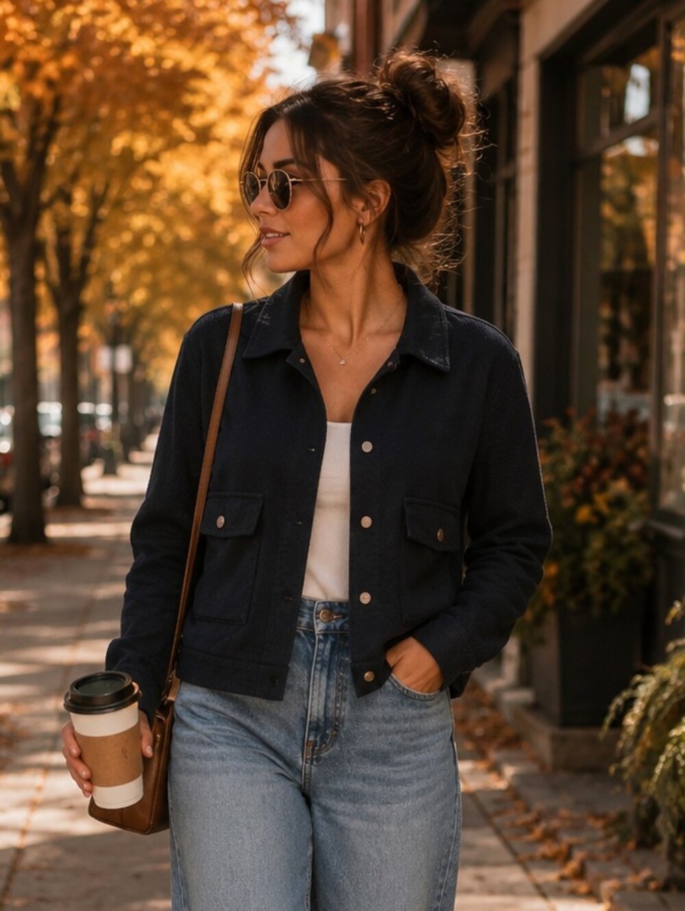 Lou & Grey Black Utility Snap-Front Jacket